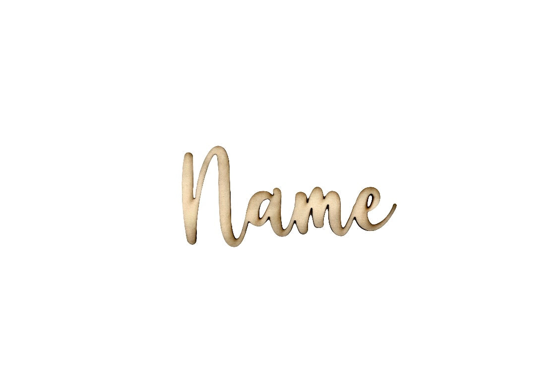 Schriftzug Name