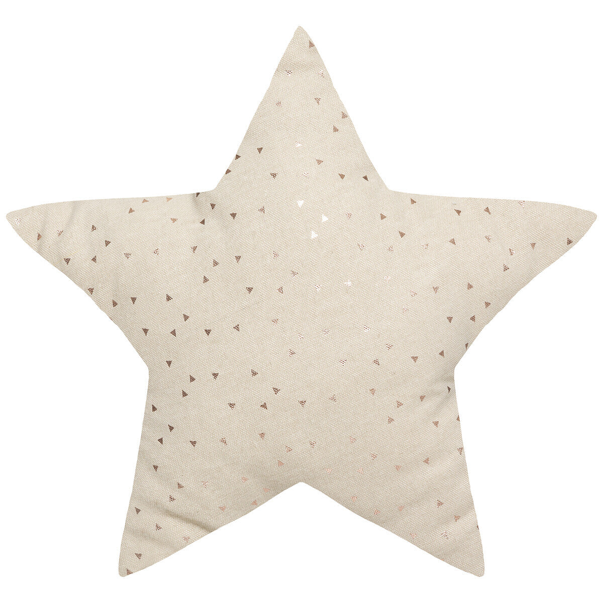 Kissen Stern beige