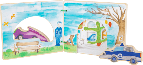 Polizei - interaktives Bilderbuch aus Holz Small Foot